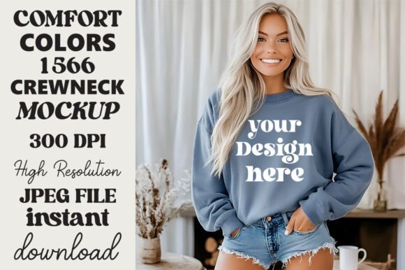 Comfort Colors 1566 Mockup Blue Jean 11 Review