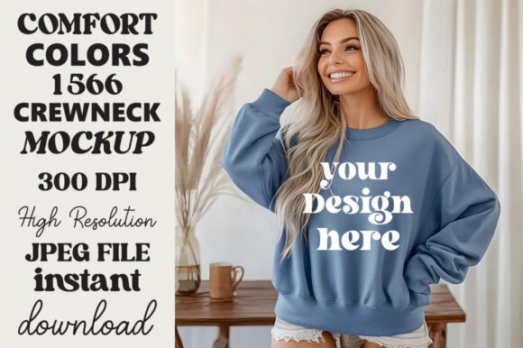 Comfort Colors 1566 Mockup Blue Jean 14 Review