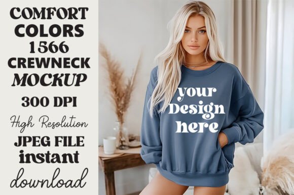 Comfort Colors 1566 Mockup Blue Jean 25 Review