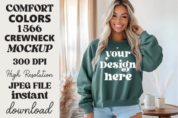 Comfort Colors 1566 Mockup Blue Spruce 13 Review