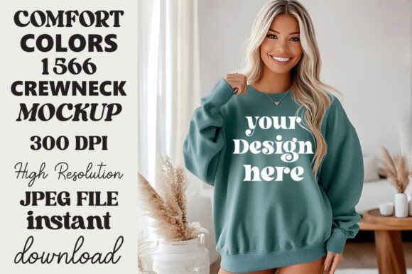 Comfort Colors 1566 Mockup Blue Spruce 9 Review