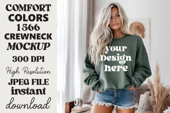 Comfort Colors 1566 Mockup Blue Spruce Review