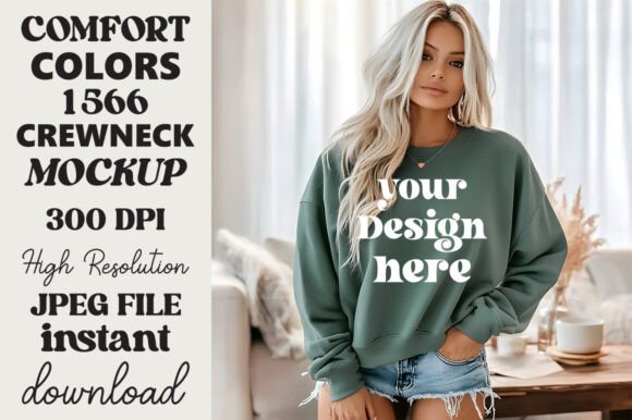 Comfort Colors 1566 Mockup Blue Spruce Review