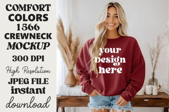 Comfort Colors 1566 Mockup Crimson 11 Review for Real Projects
