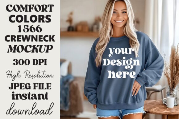 Comfort Colors 1566 Mockup Denim 3 Review for Real Embroidery Projects