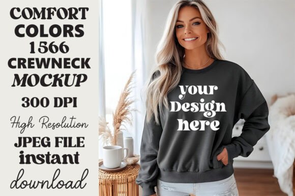Comfort Colors 1566 Mockup Pepper 1