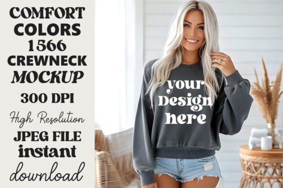 Comfort Colors 1566 Mockup Pepper 22 Review for Embroidery Projects