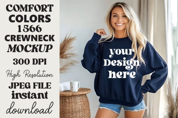 Comfort Colors 1566 Mockup True Navy 13 Review for Real Projects