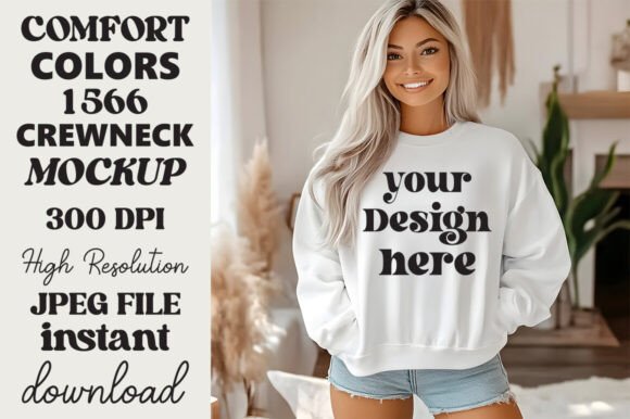 Comfort Colors 1566 Mockup White 35 Review for Embroidery Projects