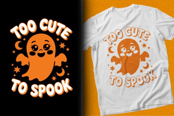 Too Cute to Spook Halloween Boo T-Shirt