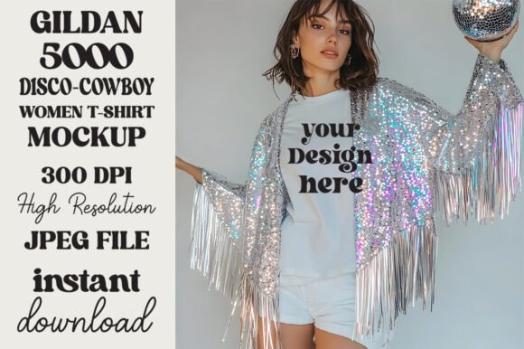 Trendy Disco Ball Gildan 5000 Mockup 12 Review
