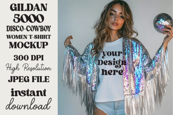 Trendy Disco Ball Gildan 5000 Mockup 14 Review