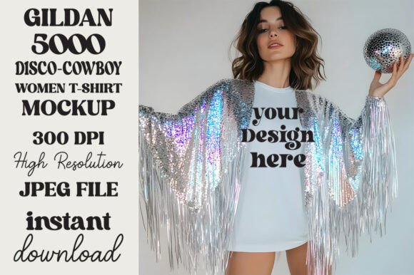 Trendy Disco Ball Gildan 5000 Mockup 19 Review