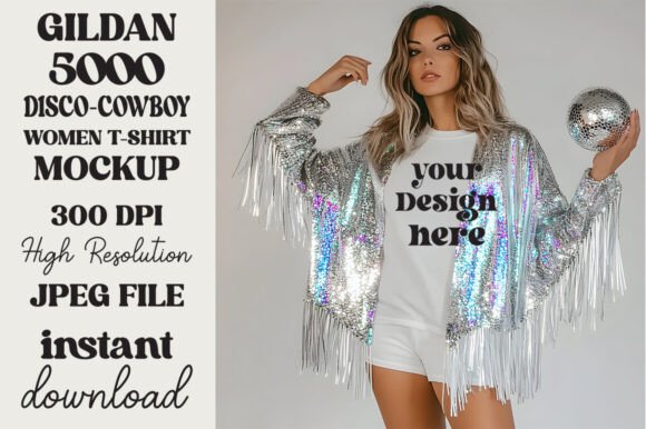 Trendy Disco Ball Gildan 5000 Mockup 23 Review